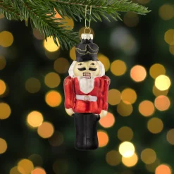 Discount 5" Nutcracker Soldier Glass Hanging Christmas Ornament Nutcrackers