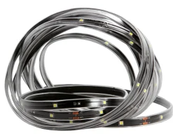 Discount 18' Orange LED Outdoor Christmas Linear Tape Lighting - Black Finish Rope & Tape