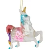 Hot 4.25" Pastel Unicorn Glass Christmas Ornament Animals
