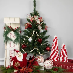 Sale 3' Pre-Lit Buffalo Fir Artificial Christmas Wall or Door Tree, Clear AlwaysLit Lights Wall Trees