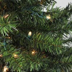 Best 4' Pre-Lit Canadian Pine Medium Artificial Christmas Tree - Clear Lights Pre-Lit