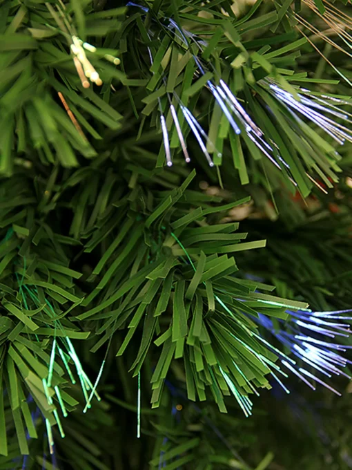 Sale 3' Pre-Lit Fiber Optic Artificial Christmas Tree with White Snowflakes - Multi-Color Lights Fiber Optic
