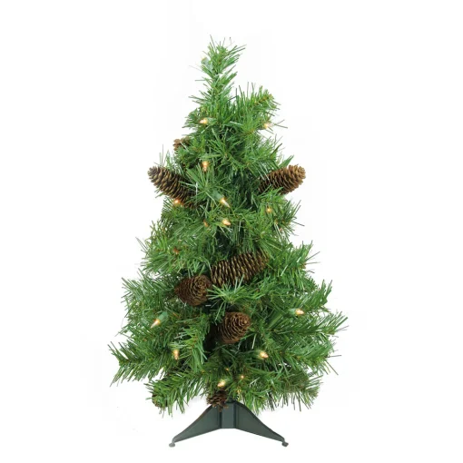 Sale 2' Pre-Lit Full Dakota Pine Artificial Christmas Tree - Clear Lights Pre-Lit