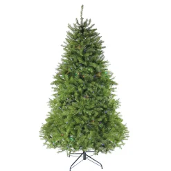 7.5' Pre-Lit Full Northern Pine Artificial Christmas Tree - Multicolor LED Lights Pre-Lit