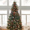 Clearance 10' Pre-Lit Full Northern Pine Artificial Christmas Tree, Multi Lights Pre-Lit