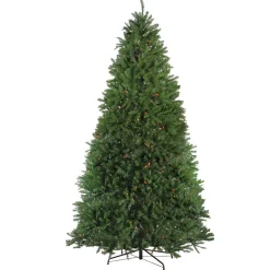 Clearance 10' Pre-Lit Full Northern Pine Artificial Christmas Tree, Multi Lights Pre-Lit