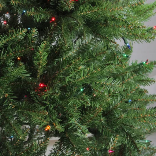 Clearance 10' Pre-Lit Full Northern Pine Artificial Christmas Tree, Multi Lights Pre-Lit