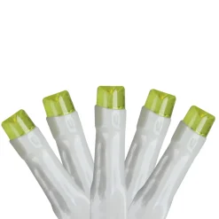 Online 20 Pre-Lit Green Battery Operated LED Wide Angle Christmas Lights - 6.25 ft White Wire Led