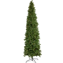 Clearance 7.5' Pre-Lit Hazelton Spruce Pencil Artificial Christmas Tree, Clear Lights Pre-Lit