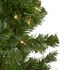 Clearance 7.5' Pre-Lit Hazelton Spruce Pencil Artificial Christmas Tree, Clear Lights Pre-Lit