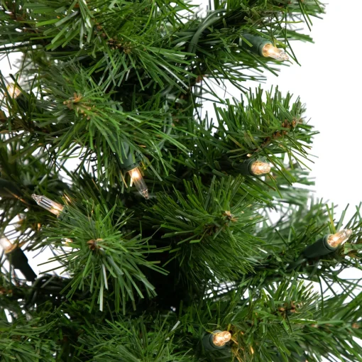 Sale 18" Pre-Lit Medium Blackwater Fir Artificial Christmas Tree, Clear Lights Pre-Lit