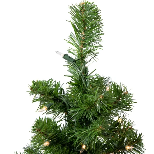 Sale 18" Pre-Lit Medium Blackwater Fir Artificial Christmas Tree, Clear Lights Pre-Lit