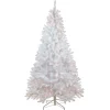 Sale 6' Pre-Lit Medium Flocked White Pine Artificial Christmas Tree - Clear Lights Pre-Lit