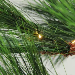New 7' Pre-Lit Medium Pine Artificial Christmas Tree - Warm Clear LED Lights Pre-Lit