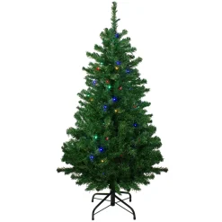 New 4' Pre-Lit Mixed Classic Pine Medium Artificial Christmas Tree - Multi LED Lights Pre-Lit