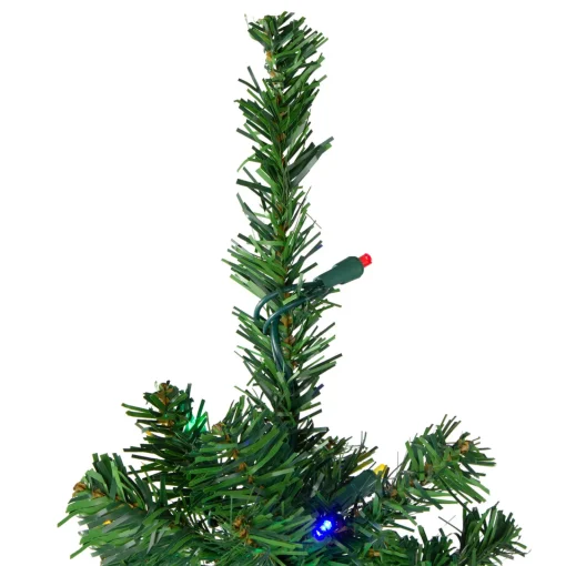 New 4' Pre-Lit Mixed Classic Pine Medium Artificial Christmas Tree - Multi LED Lights Pre-Lit