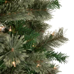 Clearance 6.5' Pre-Lit Oregon Cashmere Pine Artificial Christmas Tree, Clear Lights Pre-Lit