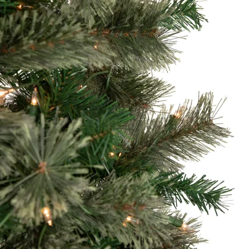 Clearance 6.5' Pre-Lit Oregon Cashmere Pine Artificial Christmas Tree, Clear Lights Pre-Lit