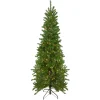 Clearance 7.5' Pre-Lit Pencil Canadian Pine Artificial Christmas Tree - Clear Lights Pre-Lit