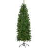 Clearance 7.5' Pre-Lit Pencil White River Fir Artificial Christmas Tree - Clear Lights Pre-Lit