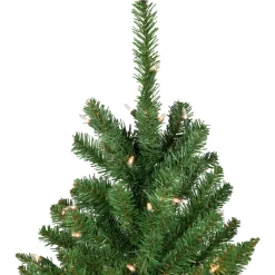 Clearance 7.5' Pre-Lit Pencil White River Fir Artificial Christmas Tree - Clear Lights Pre-Lit