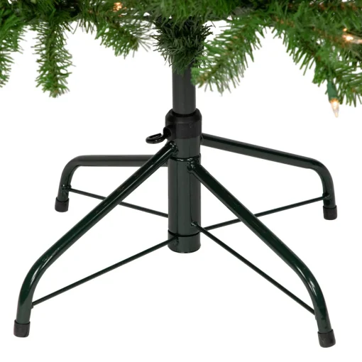 Clearance 7.5' Pre-Lit Pencil White River Fir Artificial Christmas Tree - Clear Lights Pre-Lit
