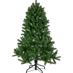 Best 4' Pre-Lit Sierra Noble Fir Artificial Christmas Tree, Clear Lights Pre-Lit
