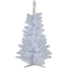 Online 3' Pre-Lit White Pine Slim Artificial Christmas Tree - Blue Lights Pre-Lit