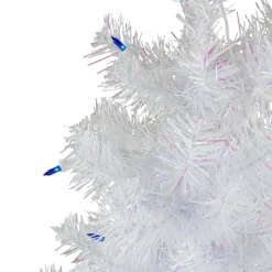 Online 3' Pre-Lit White Pine Slim Artificial Christmas Tree - Blue Lights Pre-Lit