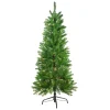 New 4.5' Pre-Lit White River Fir Artificial Pencil Christmas Tree - Clear Lights Pre-Lit