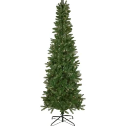 Sale 7.5' Pre-Lit Wicklow Noble Fir Artificial Christmas Tree, Clear Lights Pre-Lit