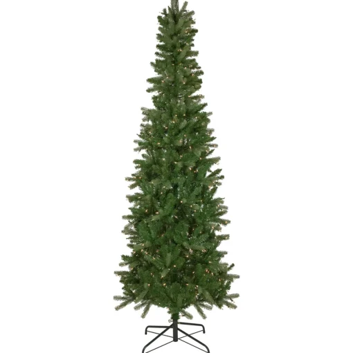 Sale 7.5' Pre-Lit Wicklow Noble Fir Artificial Christmas Tree, Clear Lights Pre-Lit