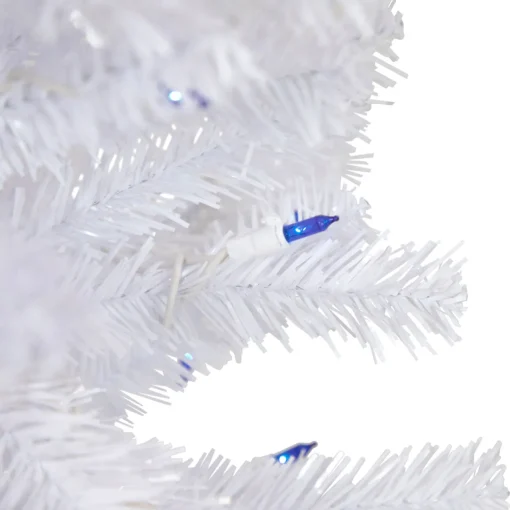 Online 3' Pre-Lit Woodbury White Pine Slim Artificial Christmas Tree, Blue Lights Pre-Lit