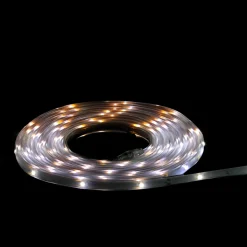 Outlet 18' Pure White LED Outdoor Christmas Linear Tape Lighting - White Finish Rope & Tape