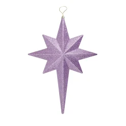 Best 20" Purple and Gold Glittered Bethlehem Star Shatterproof Christmas Ornament Symbols