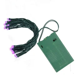 Online 20 Purple LED Wide Angle Mini Christmas Lights - 6.25 ft Green Wire Led