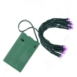 Online 20 Purple LED Wide Angle Mini Christmas Lights - 6.25 ft Green Wire Led