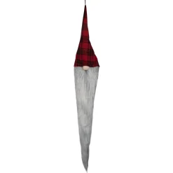 Best 30" Red and Black Plaid Hanging Christmas Gnome Gnomes