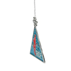 Best 3.75" Red and Blue Ride Ski Triangular Charm Christmas Ornament Sports