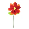 Best 16” Red and Orange Rounded Flower Christmas Spray Sprays, Picks & Branches