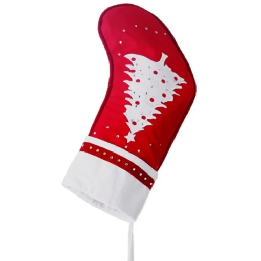 Hot 22" Red and White Embroidered Tree with Rhinestones Christmas Stocking Stockings
