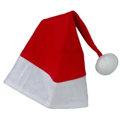 Clearance 18" Red and White Unisex Adult Christmas Santa Hat Costume Accessory - Large Costumes