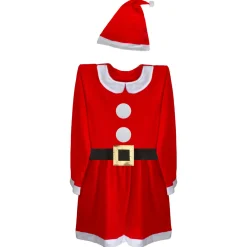 Hot 41" Red and White Women's Mrs. Claus Costume Set - Large Costumes