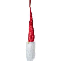 Hot 11" Red Sequin Santa Head With a Warm Hat Christmas Ornament Santa Claus