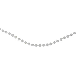 Hot 15' Shiny Clear Iridescent Beaded Christmas Garland Beaded