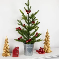 Clearance 6.75" Shiny Red Shatterproof Ball Ornament Christmas Pick Sprays, Picks & Branches