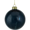 4" Shiny Royal Blue Glass Christmas Ball Ornament Glass|Ball Ornaments
