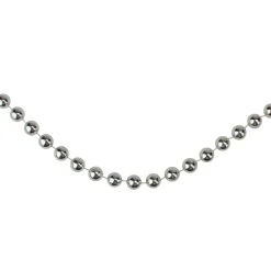 Discount 33' Shiny Silver Round Beaded Christmas Garland - Unlit Beaded
