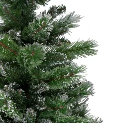Hot 6' Snowy Mixed Montana Pine Artificial Christmas Tree - Unlit Flocked