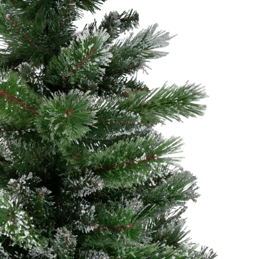 Hot 6' Snowy Mixed Montana Pine Artificial Christmas Tree - Unlit Flocked